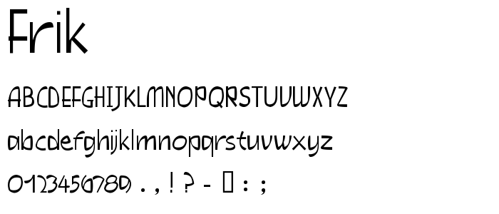 Frik font