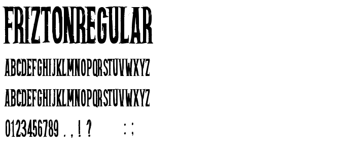 FriztonRegular font