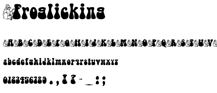 FrogLicking font