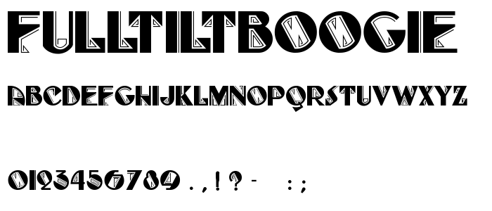 FullTiltBoogie font