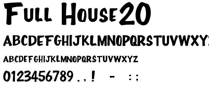 Full-House20 font