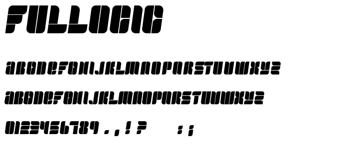 Fullogic font