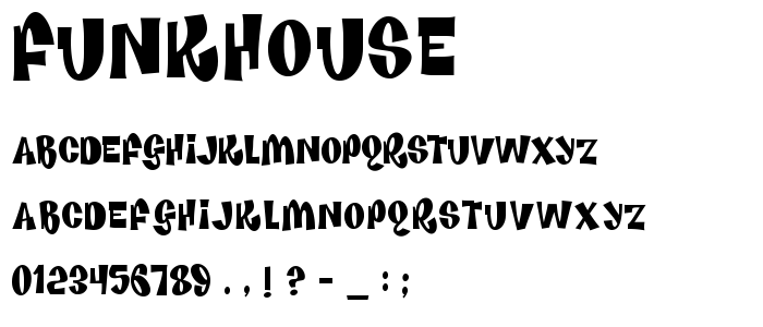 Funkhouse font