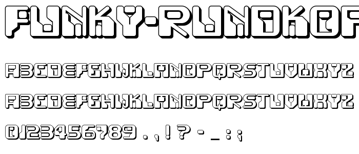 Funky Rundkopf Two NF font