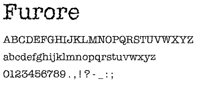 Furore font