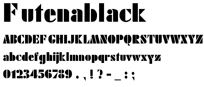FutenaBlack font