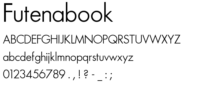 FutenaBook font