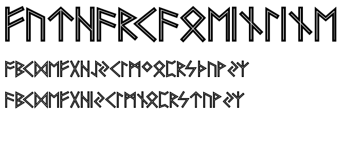 Futhark AOE Inline font