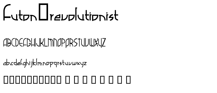 Futon Revolutionist font