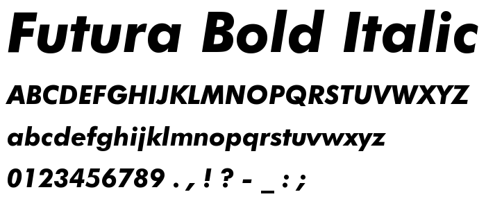 Шрифт futura bold