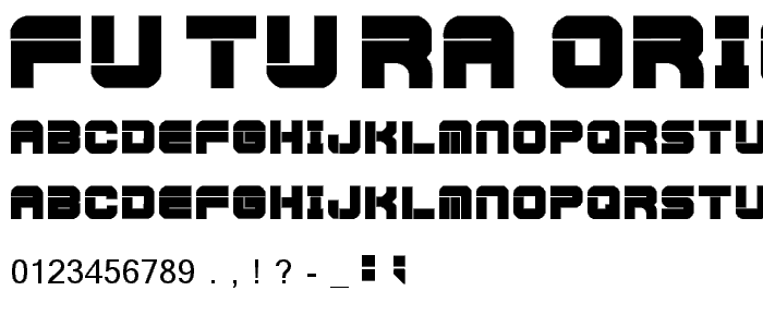 Futura Original font