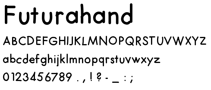 FuturaHand font