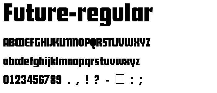 Future Regular font