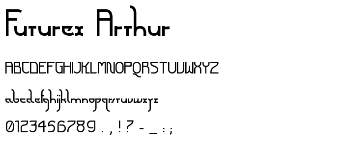Futurex Arthur font
