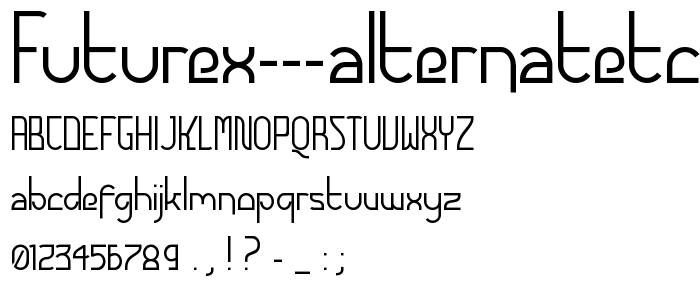 Futurex  AlternateTC font