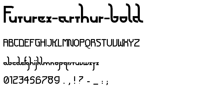 Futurex Arthur Bold font