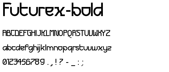 Futurex Bold font