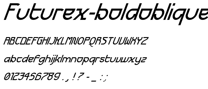 Futurex BoldOblique font