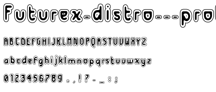 Futurex Distro  Protection font