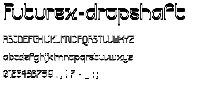 Futurex Dropshaft font