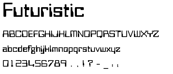 Futuristic font