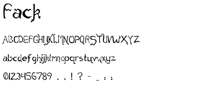 fack font