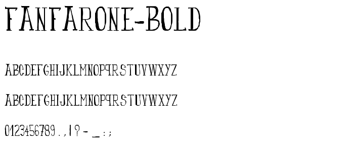 fanfarone-bold font