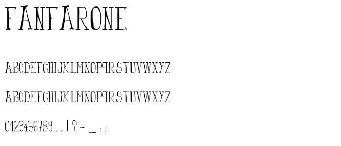 fanfarone font