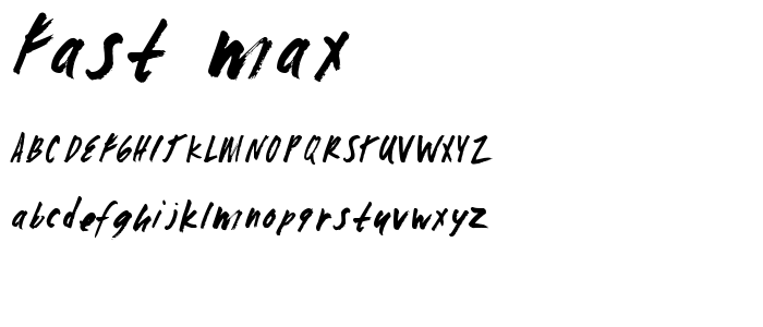 fast max font
