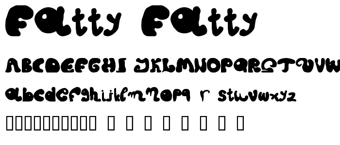fatty fatty font
