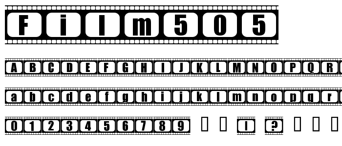 film505 font