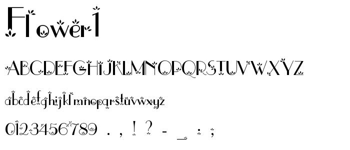 flower1 font