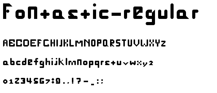 fontastic Regular font