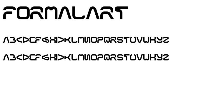 formalart font