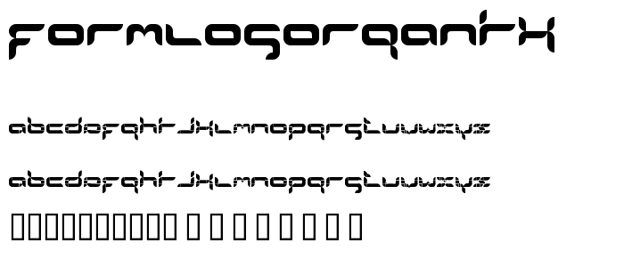 formlosOrganik font
