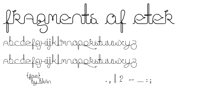 fragments_of_eter font