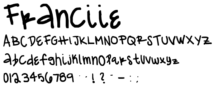 franciie font