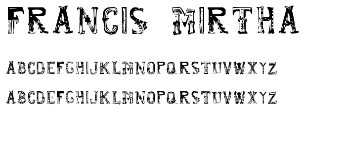 francis_mirtha font