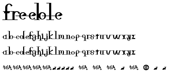 freeble font