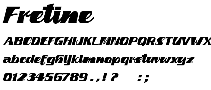 fretine font