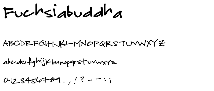 fuchsiabuddha font