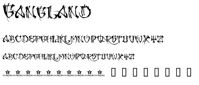 GANGLAND font