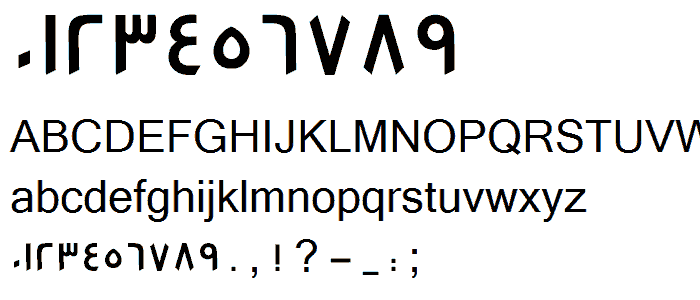 GE SS Text Medium font