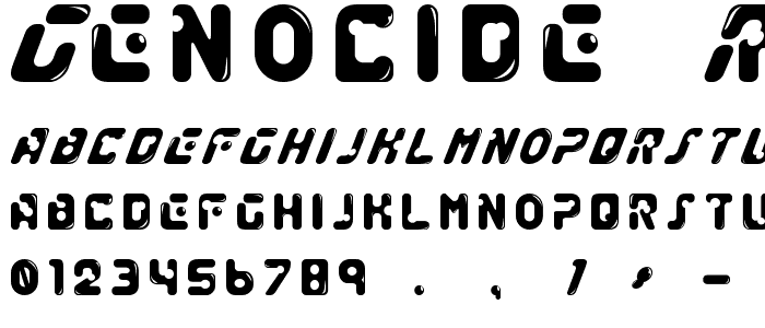 GENOCIDE_RMX font