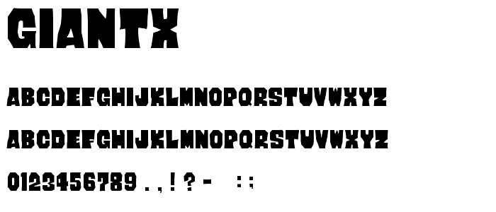 GIANtX font