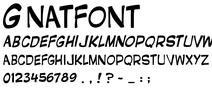 GNATFONT font