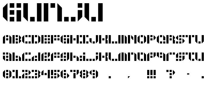 GUNJU font