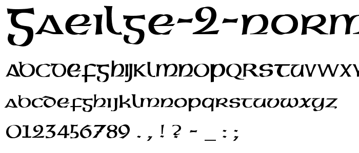 Gaeilge 2 Normal font