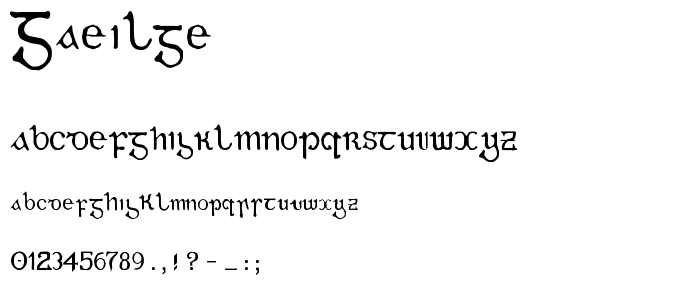 Gaeilge font