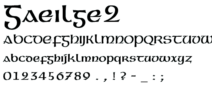 Gaeilge2 font